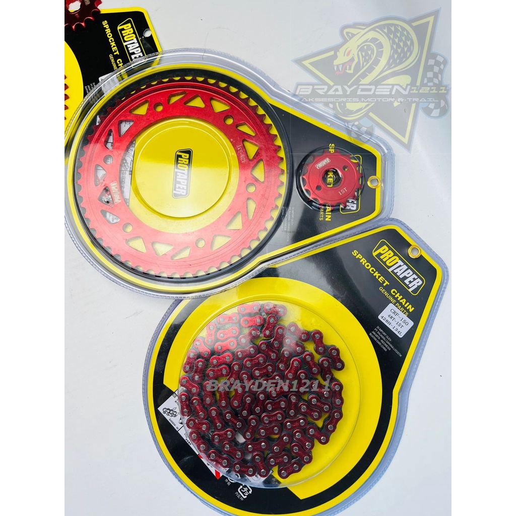 Gear crf 150L / Gear set warna crf 150 / Gear warna crf protaper / gear sss crf150