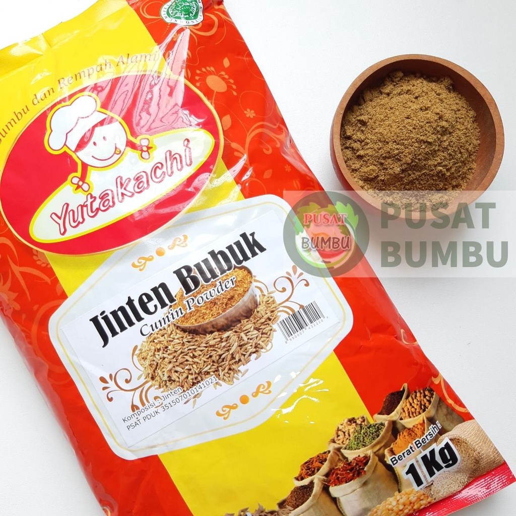 Jinten Bubuk 1Kg Yutakachi / Jintan Murni / Ground Cumin Seed / Cumin Powder / Bumbu Rempah Bubuk JSR Premium Pusat Bumbu