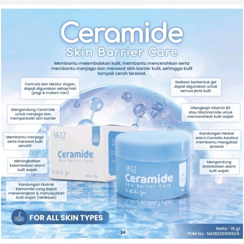CERAMIDE SKIN SR12 /PELEMBAB WAJAH/CREAM WAJAH
