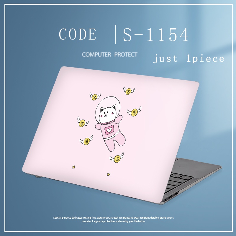 1pc Universal Bebas Potong COD Laptop Decals Colorful Cinnamoroll Marbel Laptop Dekorasi Stiker Untuk Lenovo Ideapad 320C-15 Ideapad 320S-15 Skin Full Cover Sticker