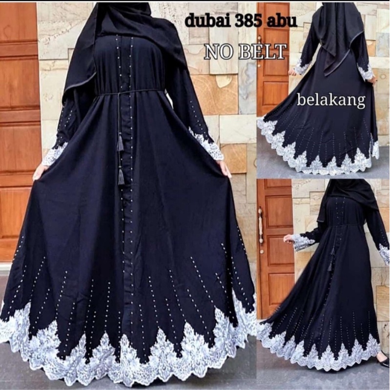 Abaya prada abu abu premium