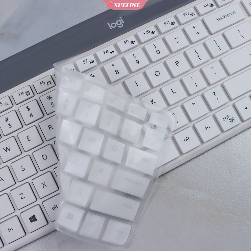 Cover Pelindung keyboard Logitech K580 K470 MK470 Bahan Silikon Kulit Tipis Transparan Ukuran ZXL