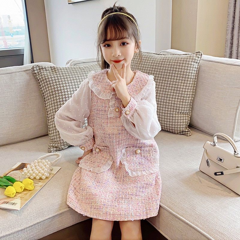 BAJU ANAK REMAJA 5-12 TAHUN DRESS GAUN ANAK KOREA