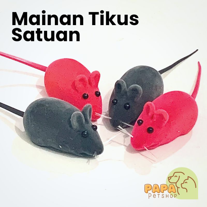 Mainan Tikus Karet Kucing Dipencet Bunyi / Cat Toys