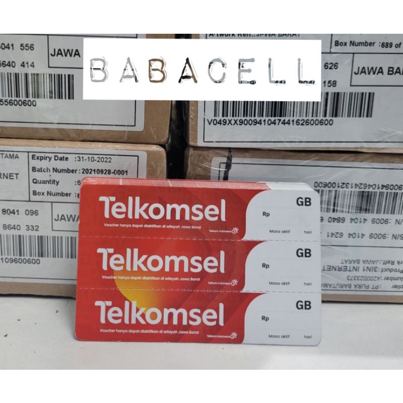 VOUCHER KOSONG TELKOMSEL JABAR BANTEN JABO