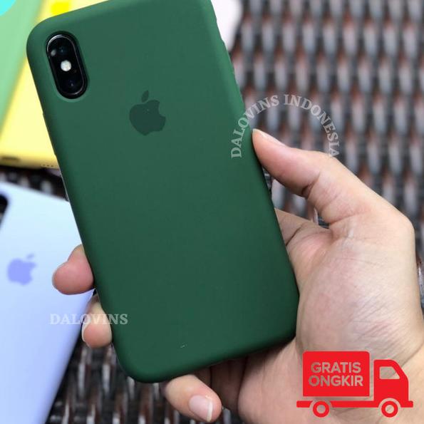 Premium Silicone Case X XS XR XS MAX Softcase Polos Full Cover - Navy, iPhone X / XS