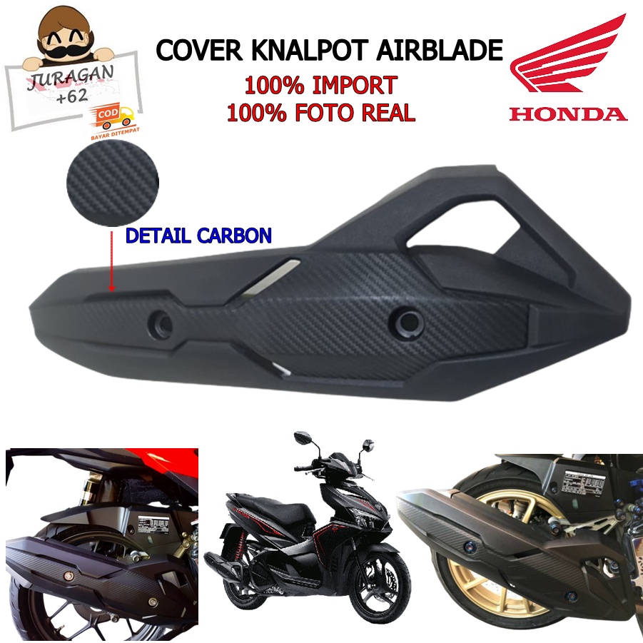 COVER TUTUP TAMENG KNALPOT AIRBLADE VARIO 125 150 160 ABS CBS PCX CBU AIR BLADE VIETNAM