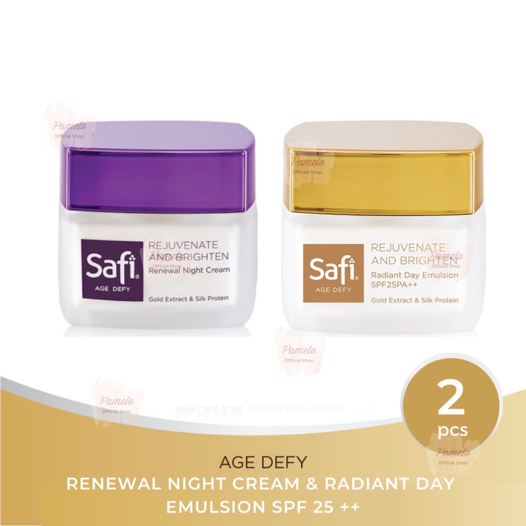 ❤️ Pamelo ❤️ Safi Age Defy Radiant Day Emulsion SPF25 PA++ | Safi Age Defy Renewal Night Cream25-40g