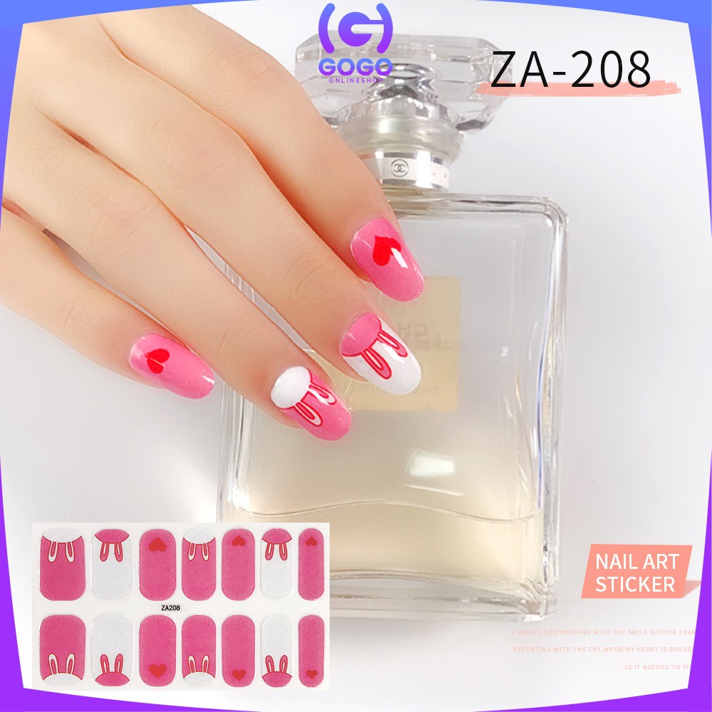 GOGO-K54 Stiker Kuku Wanita Nail Art Sticker / Sticker Kuku Fashion Wanita Murah Anti Air / Stiker Kuku Korea Murah