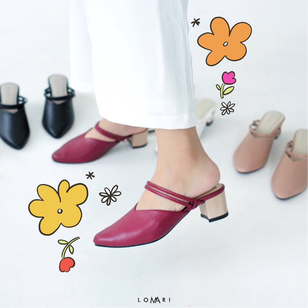 AMADINE SERIES LOMARI - Sepatu Heels Wanita