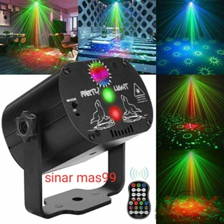 Lampu Proyektor Laser LED 60Patterns Lampu Panggung Lampu Disco DJ Sorot Par