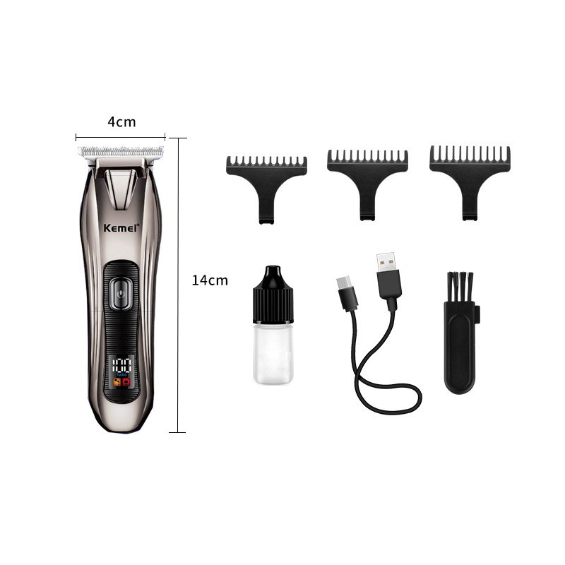 Kemei Trimmer Km-639 Alat Cukur Rambut Detailer Cordless