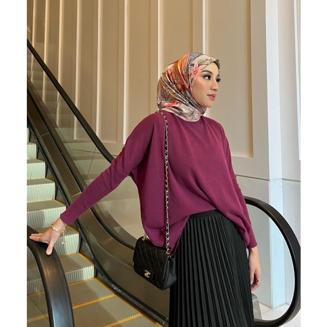 Batwing Sweater Gonegani Magenta