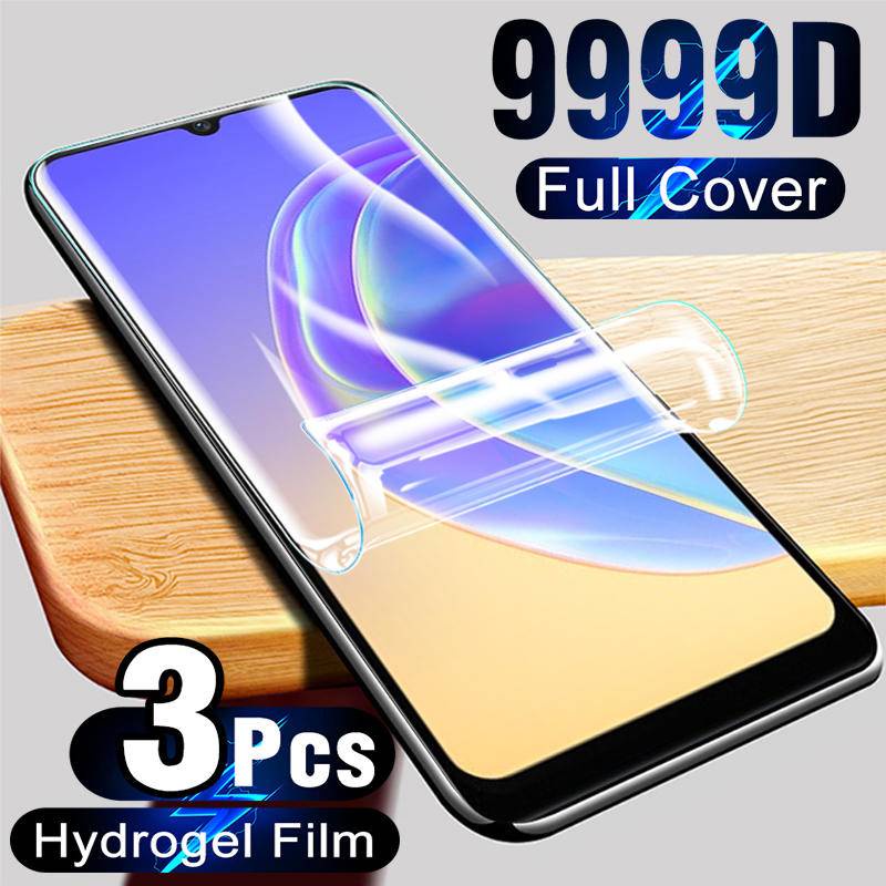 3pcs Pelindung Layar Hydrogel HD Full cover Untuk Vivo V21e v21 V20 Pro SE