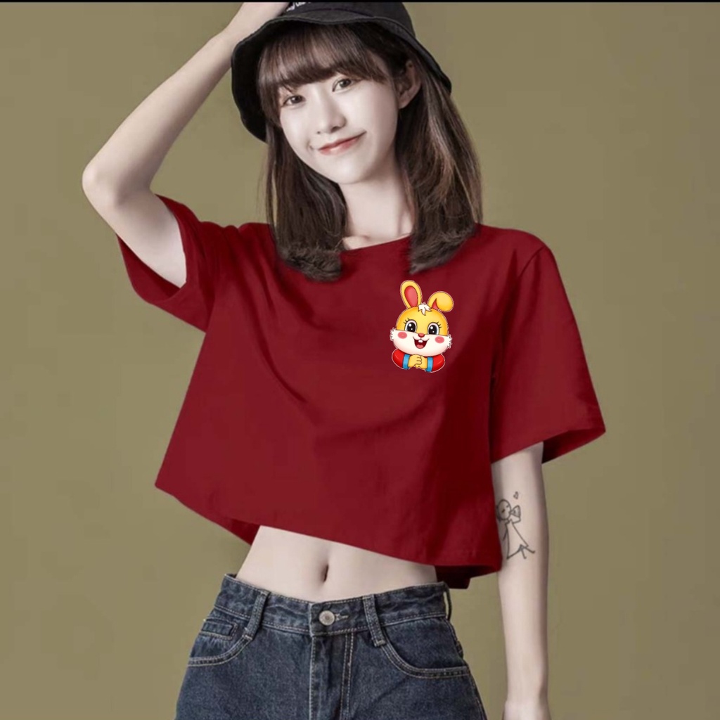 Jual MIMIZU ID CHINESE NEW YEAR EDITION CROP TOP POLOS RABBIT | BAJU