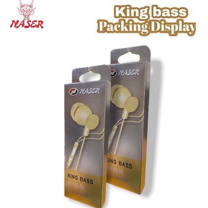 HANDSFREE NASER King Bass-High Quality/Headset/Earphone King Bass-High Quality/PRODUK ORIGINAL