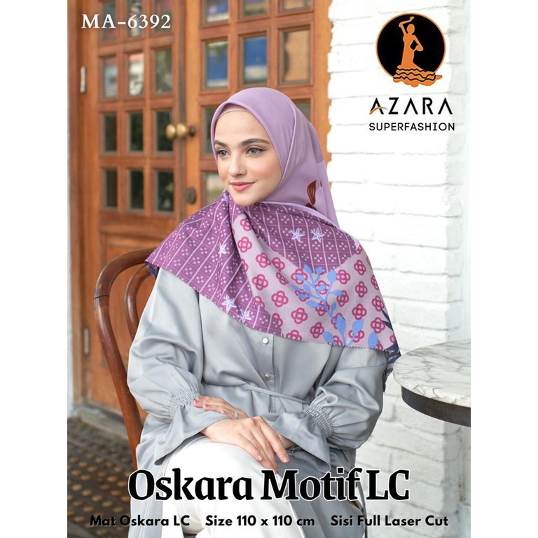 PILIH WARNA Azara Hijab Segi Empat Oskara Motif Lasercut Jilbab Murah