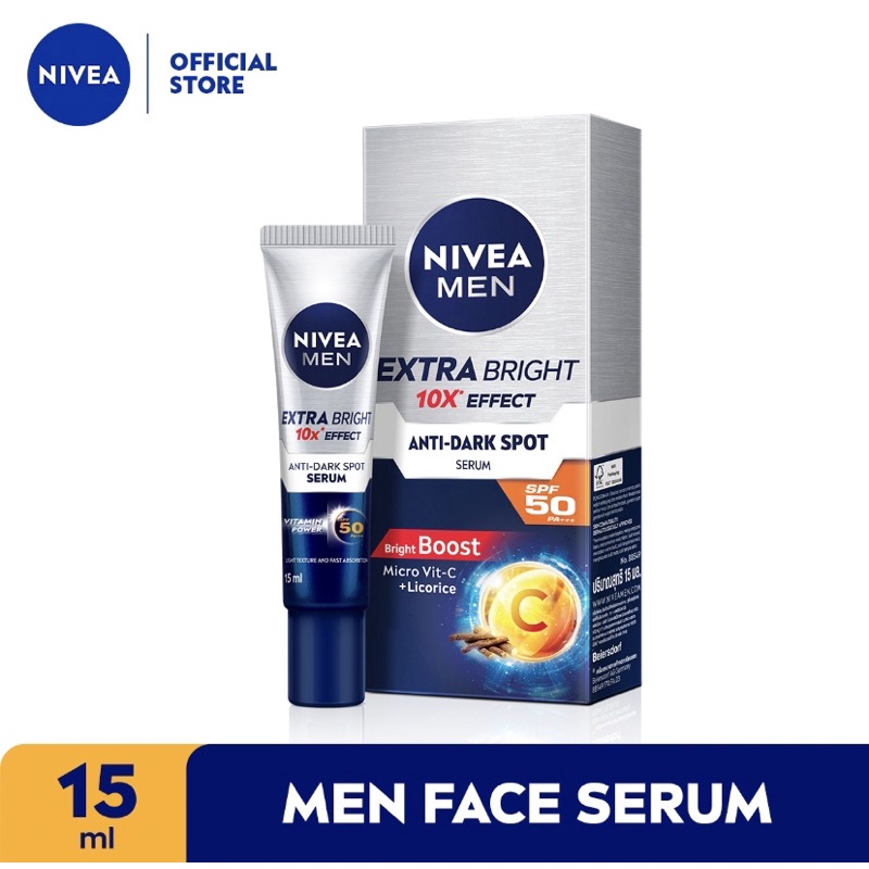 Nivea Men Extra Bright 10x Anti-Dark spot Serum 15ml