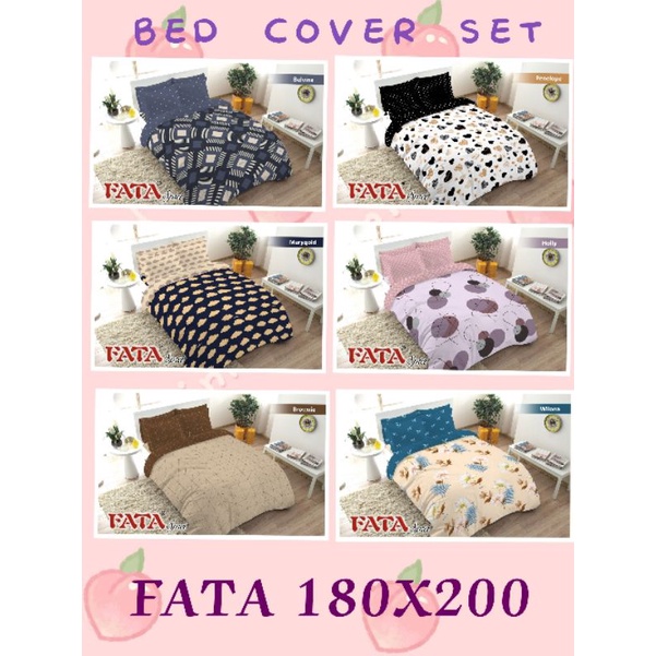 BedCover Fata Set Jumbo King Size180x200 / Bed Cover Jumbo/ Kado Nikah/TIDAK LUNTUR