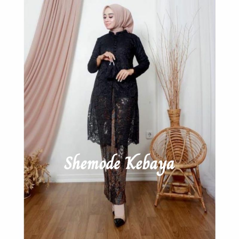 Kebaya brokat terlaris //Stelan kebaya brokat//Baju kurung//Tunik brokat terbaru