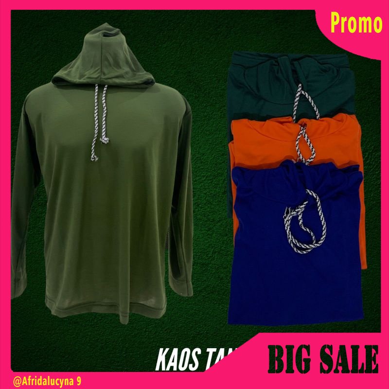 Kaos Proyek Kaos Sawah Baju tani kupluk / baju sawah / kaos polos lengan panjang  / atasan polos pri