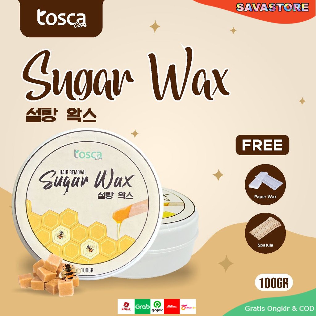 SUGAR WAX TOSCA Waxing Tanpa Sakit | Waxing Ketiak | Penghilang Bulu Ketiak Bulu Kaki