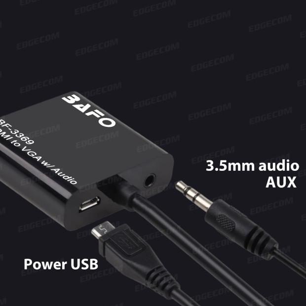 BAFO HDMI TO VGA + AUDIO BF 3369