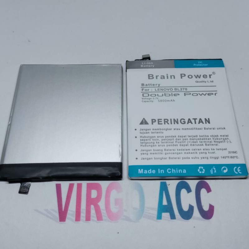 Baterai Batre Battery For Lenovo K6 Note K8 Note K8 Plus BL270 BL 270 Double Power Battery Hp