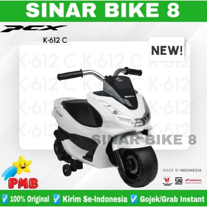 Mainan Anak Motor Motoran Aki PCX Mini PMB K-612 C New Design Licensed