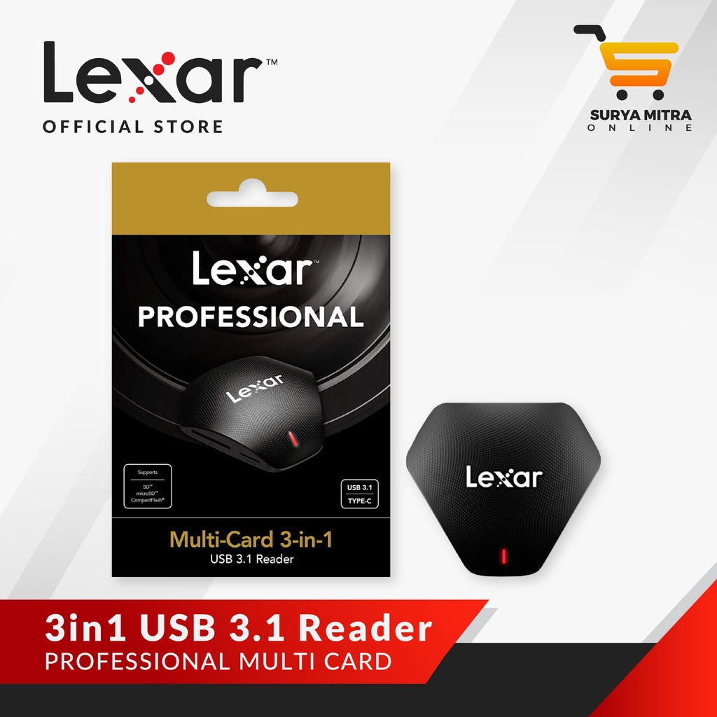 Lexar Professional Multi Card 3in1 USB 3.1 Reader