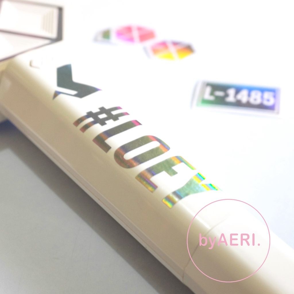 EX O TAGS HOLOGRAM CUTTING STICKER