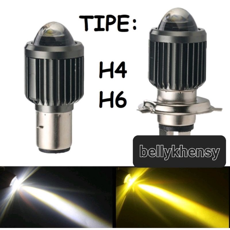 BOHLAM LED H4 LASER Hi/LOO18 Watt/ Bulb H4 Laser Led V2773 Harga 1pc