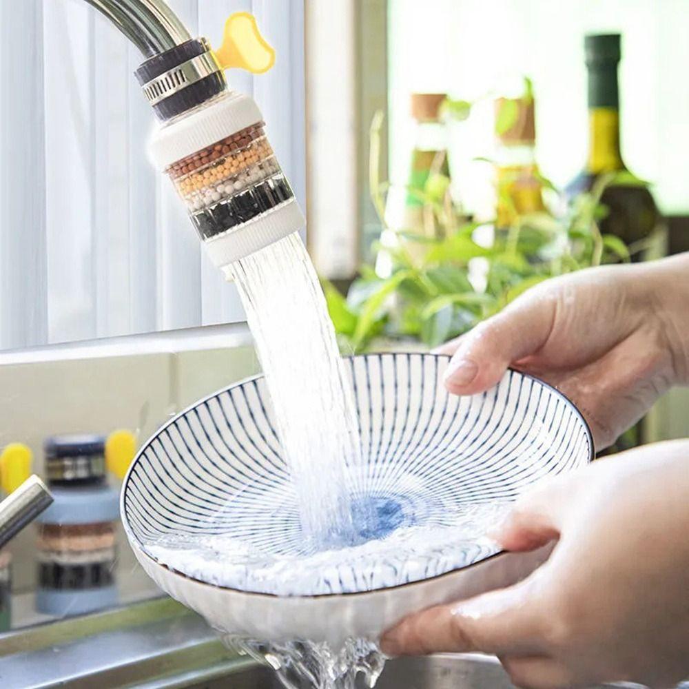 Saringan Kran Nanas Pemurni Air Anti Cipratan Air Hemat Filtrasi 6 Lapis