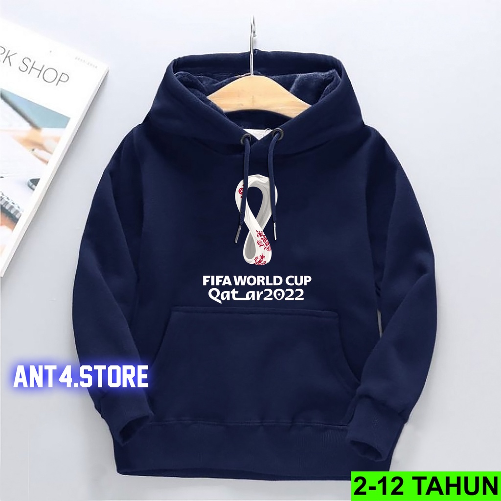 Hoodie Anak Usia 2 - 12 Tahun Jaket WORLD CUP QATAR Hodie Anak Piala Dunia 2022