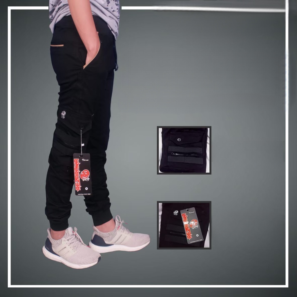 Celana Panjang Jogger Cargo Pria RR Denim 15 Model Trendy