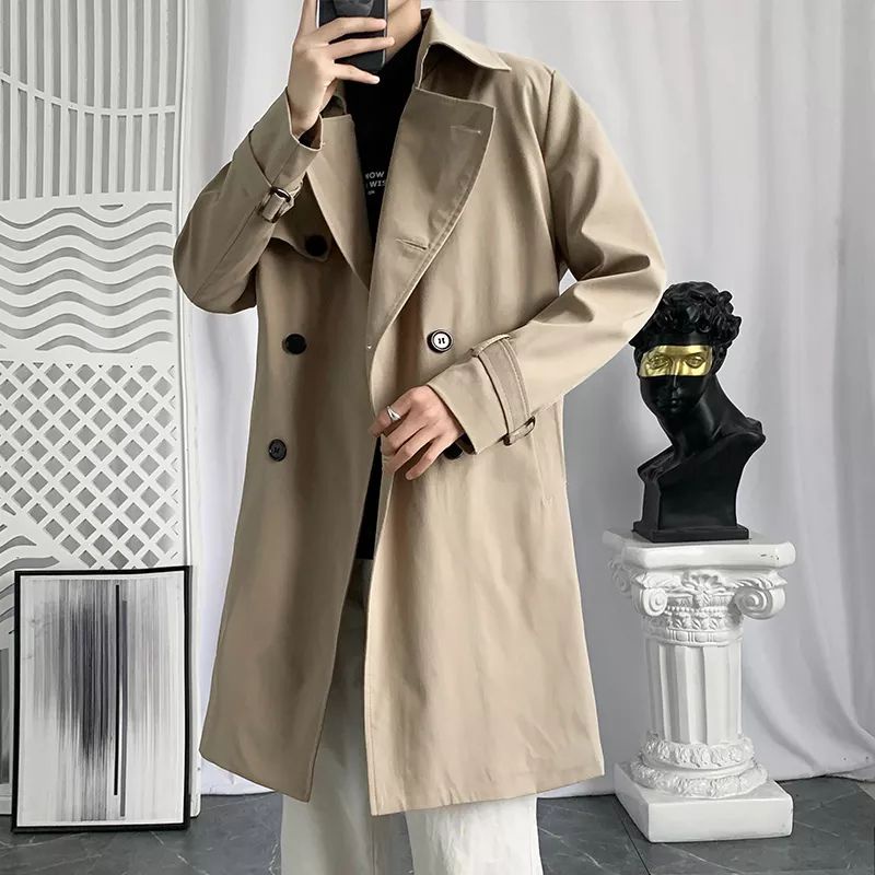 BestPromo Jaket Jubah Pria Long Coat Blezer Panjang Selutut