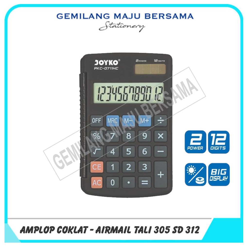 

Calculator / Kalkulator Joyko PKC-0711HC / 12 Digits