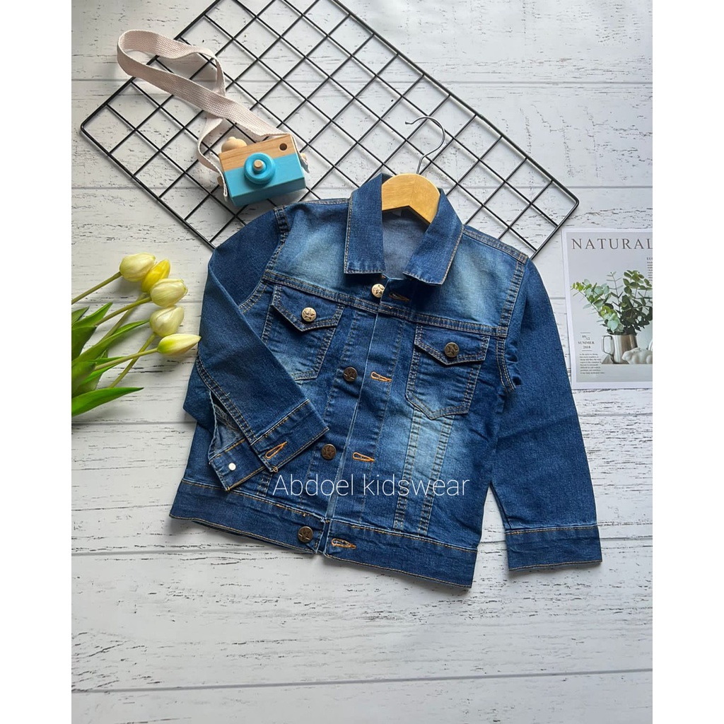 JAKET JEANS ANAK UNISEX ( CEWE &amp; COWO ) 1-12 TAHUN
