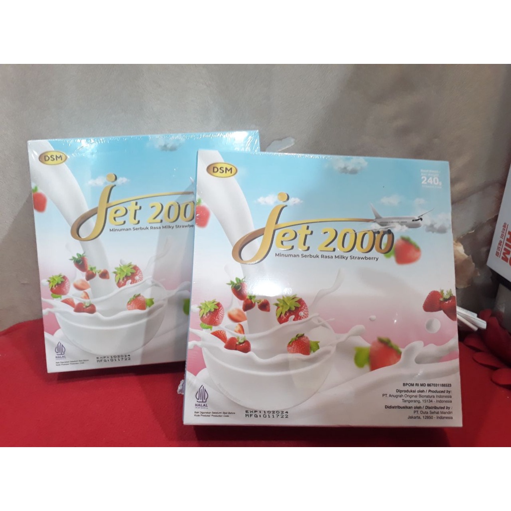 

JET 2000 Original Kesehatan Minuman Kolagen Rasa Milky Strawberry