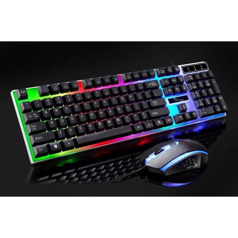 Paket keyboard gaming dan Mouse RGB/Set Mouse dan Keyboard Gaming  USB Cable/keyboard komputer