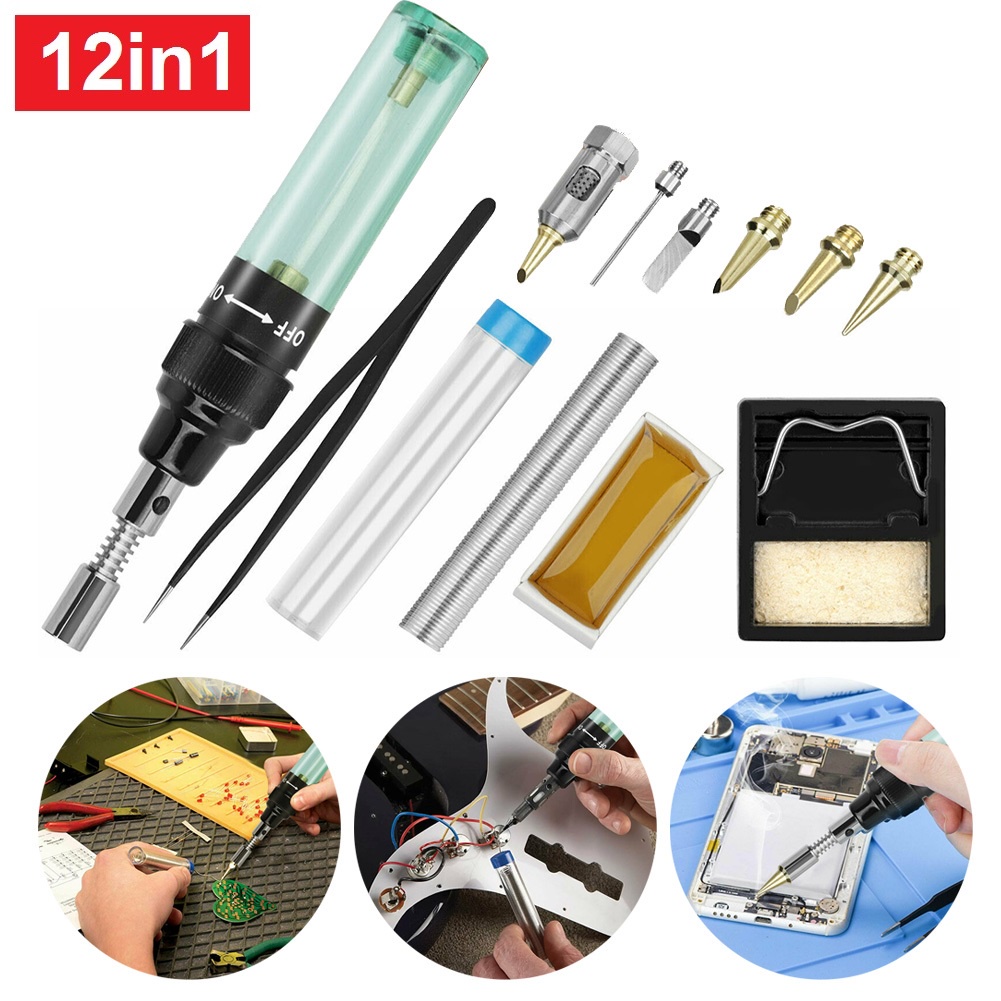 Solder Pena Gas Solder Portable Pencil Torch Las Kecil Pencil Butane  Soldering Iron Kit Tools Blow