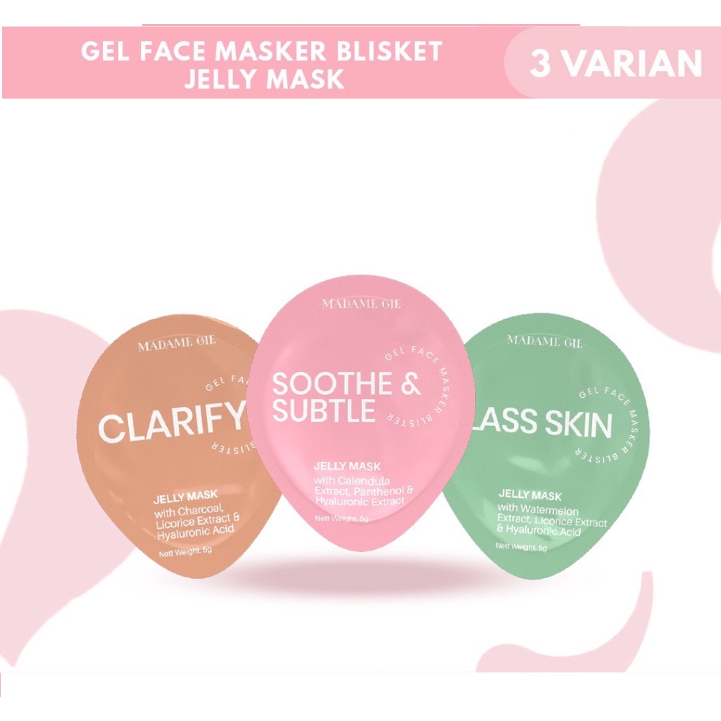 ⭐BAGUS⭐ MADAME GIE BEAUTY ICING MASK / PEEL OFF MASK / JELLY MASK | Get Mini Ready Masker Lumpur Wajah