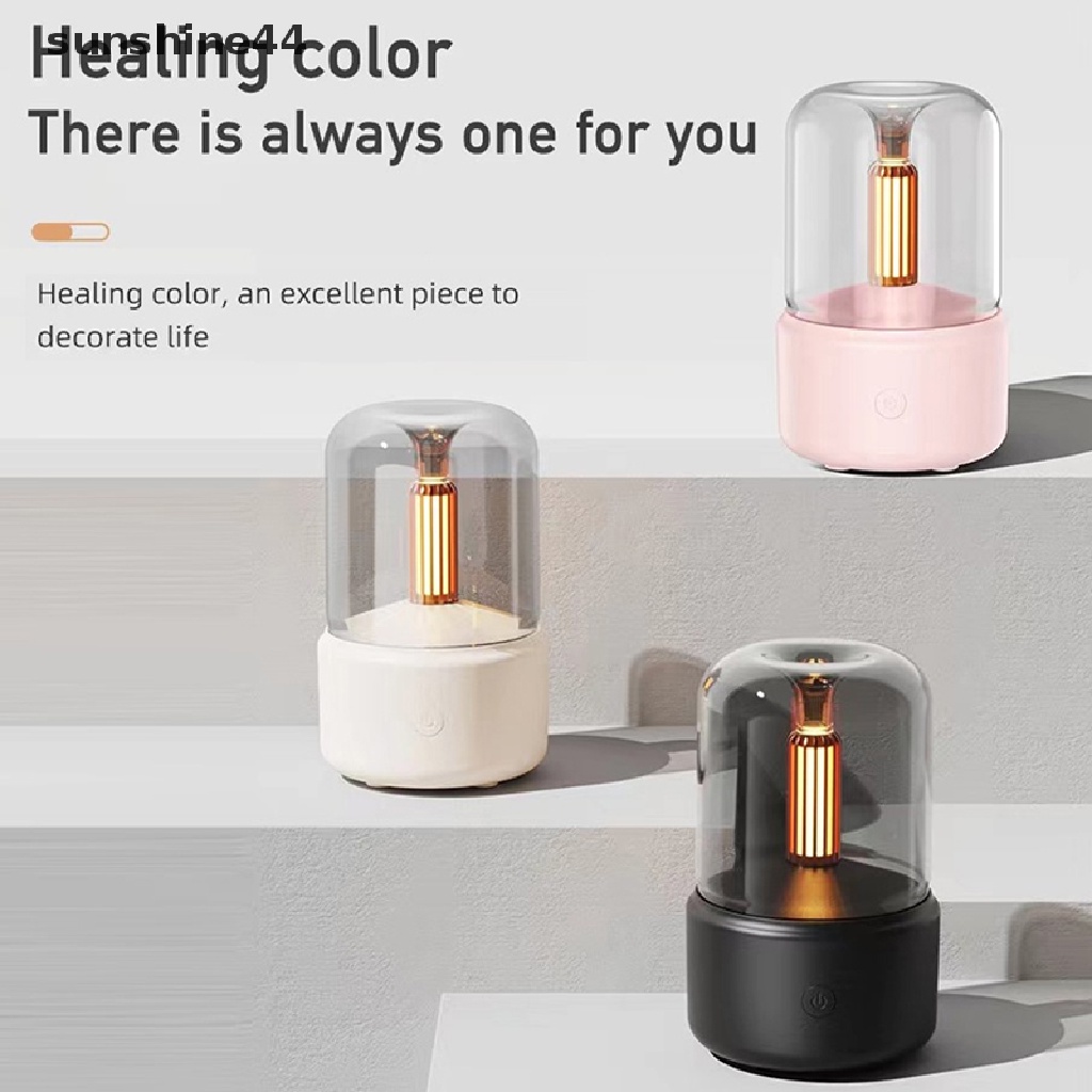 Sunshine Air Humidifier / Diffuser Aroma Minyak Esensial Elektrik Portable Dengan Lampu Malam LED