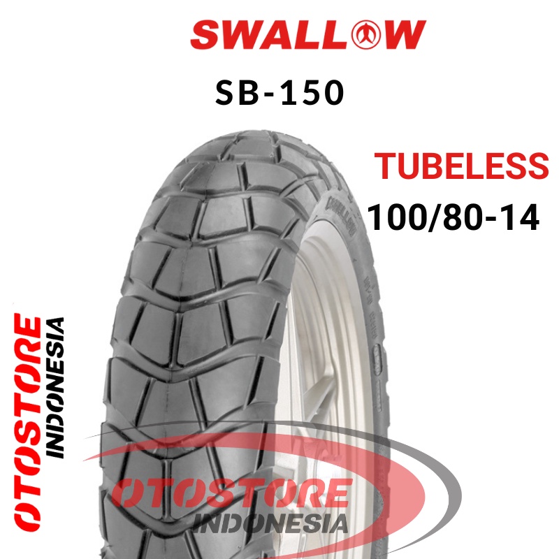 Ban Luar Motor Swallow SB-150 100/80-14  RING 14 Tubeless  ban motor