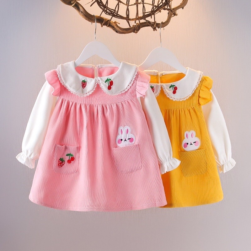 Dress Anak Bayi Import Suede