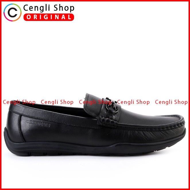 OM17 SEPATU LOAFER OBERMAIN PRIA ORIGINAL PANSUS KULIT BRANDED HITAM