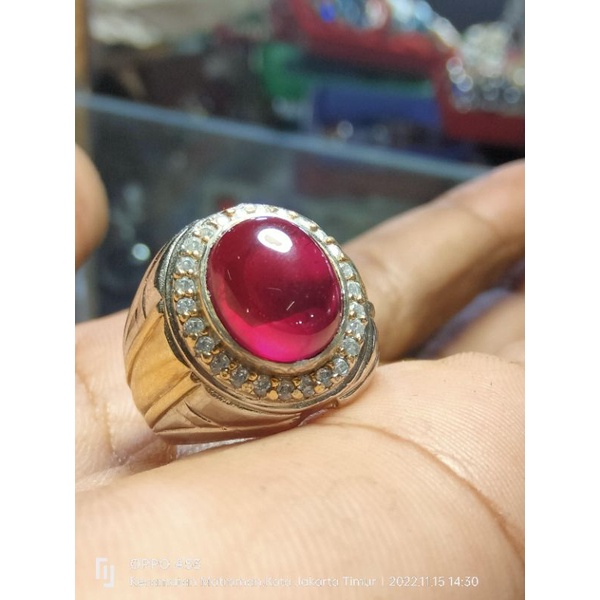 batu cincin akik merah sieum rose Bangkok