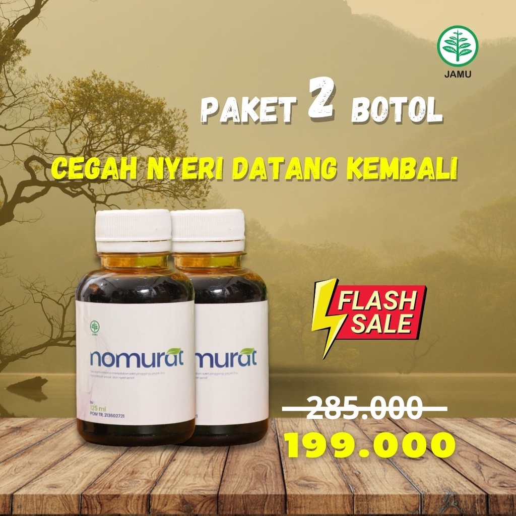 

CEGAH NYERI DATANG 2 Botol Madu Herbal Nomurat 125 ml Jamu Urat Madu