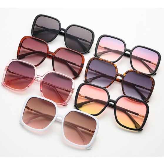 Grosir - F1044 Kacamata Anti Radiasi Kotak / Unisex Sunglasses / Kacamata Model Petak / Kacamata Fashion