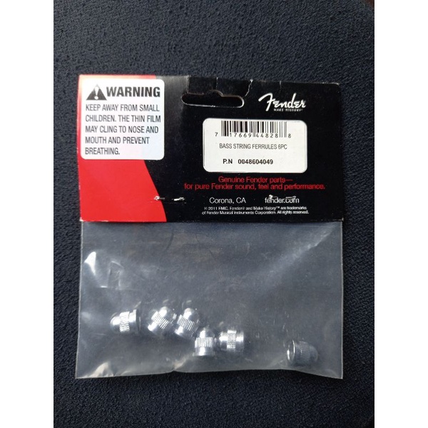 fender original bass string ferule chrome